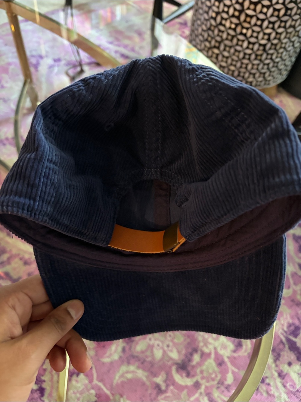 Madewell Navy Corduroy Baseball Cap - Picture 2 of 3